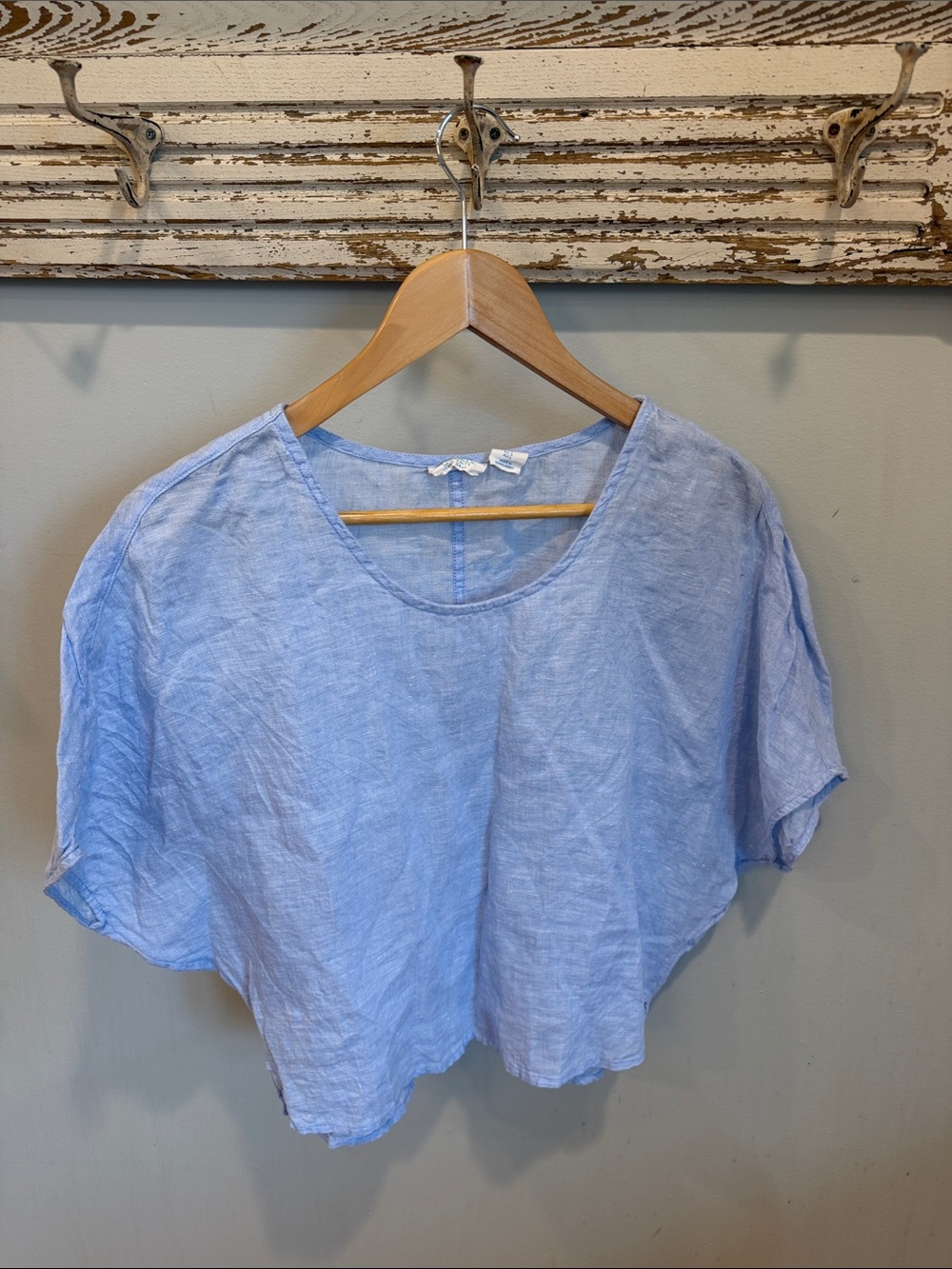 Sigrid Olsen Linen Blouse Size Small
